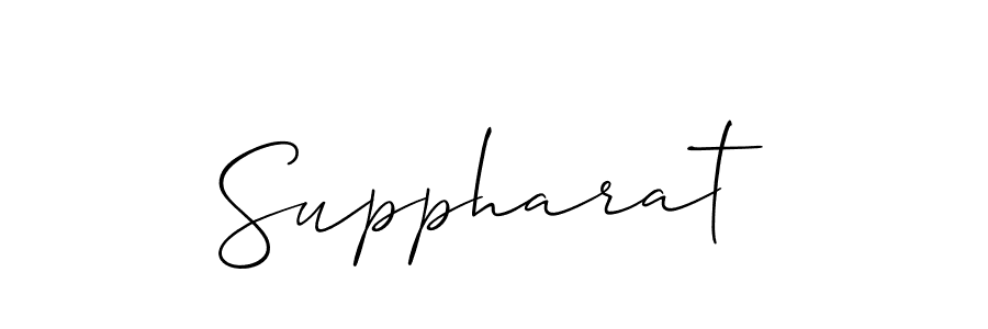 Design your own signature with our free online signature maker. With this signature software, you can create a handwritten (Allison_Script) signature for name Suppharat. Suppharat signature style 2 images and pictures png