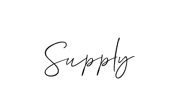 Also we have Supply name is the best signature style. Create professional handwritten signature collection using Allison_Script autograph style. Supply signature style 2 images and pictures png