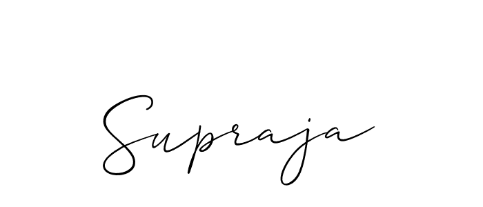 Best and Professional Signature Style for Supraja. Allison_Script Best Signature Style Collection. Supraja signature style 2 images and pictures png