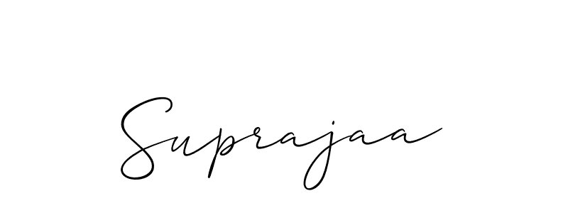 Make a beautiful signature design for name Suprajaa. Use this online signature maker to create a handwritten signature for free. Suprajaa signature style 2 images and pictures png