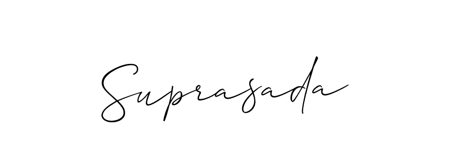 Suprasada stylish signature style. Best Handwritten Sign (Allison_Script) for my name. Handwritten Signature Collection Ideas for my name Suprasada. Suprasada signature style 2 images and pictures png