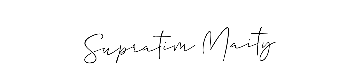 Supratim Maity stylish signature style. Best Handwritten Sign (Allison_Script) for my name. Handwritten Signature Collection Ideas for my name Supratim Maity. Supratim Maity signature style 2 images and pictures png