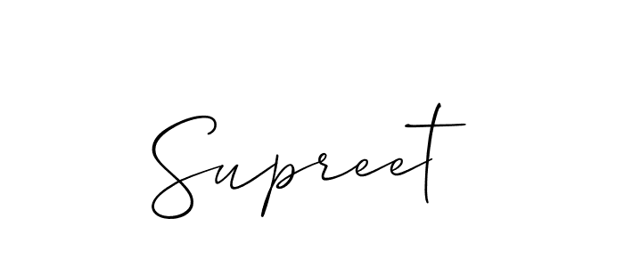 Make a beautiful signature design for name Supreet. Use this online signature maker to create a handwritten signature for free. Supreet signature style 2 images and pictures png