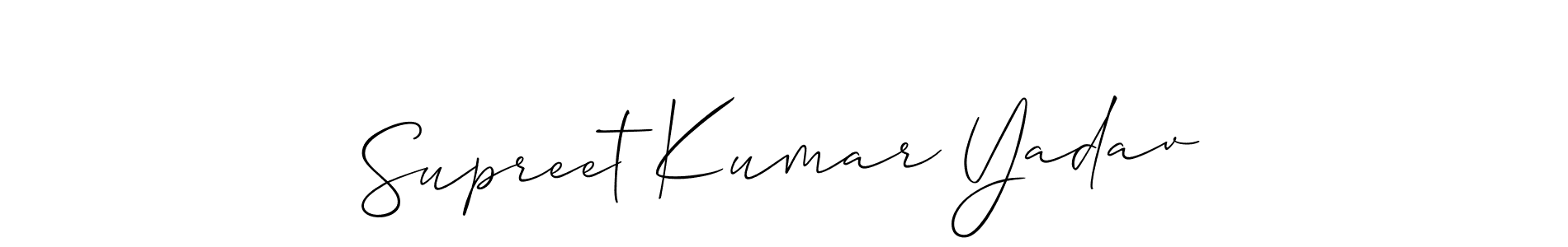 Best and Professional Signature Style for Supreet Kumar Yadav. Allison_Script Best Signature Style Collection. Supreet Kumar Yadav signature style 2 images and pictures png