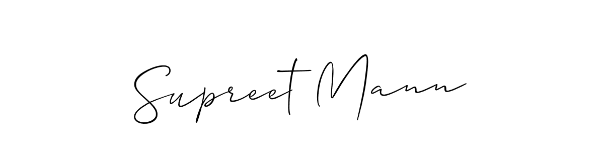 Make a short Supreet Mann signature style. Manage your documents anywhere anytime using Allison_Script. Create and add eSignatures, submit forms, share and send files easily. Supreet Mann signature style 2 images and pictures png