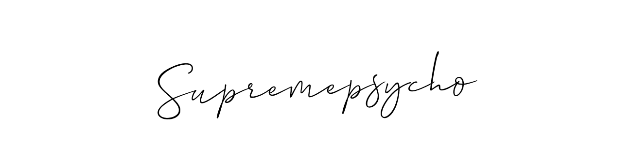 See photos of Supremepsycho official signature by Spectra . Check more albums & portfolios. Read reviews & check more about Allison_Script font. Supremepsycho signature style 2 images and pictures png