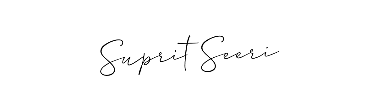 Once you've used our free online signature maker to create your best signature Allison_Script style, it's time to enjoy all of the benefits that Suprit Seeri name signing documents. Suprit Seeri signature style 2 images and pictures png