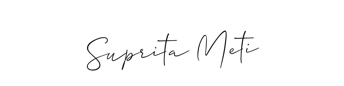 Make a beautiful signature design for name Suprita Meti. Use this online signature maker to create a handwritten signature for free. Suprita Meti signature style 2 images and pictures png