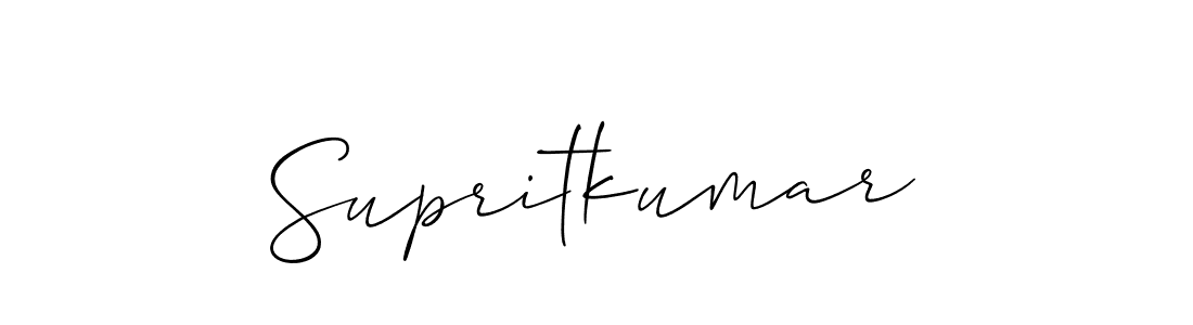 Make a beautiful signature design for name Supritkumar. With this signature (Allison_Script) style, you can create a handwritten signature for free. Supritkumar signature style 2 images and pictures png