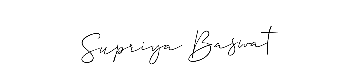 Make a beautiful signature design for name Supriya Baswat. Use this online signature maker to create a handwritten signature for free. Supriya Baswat signature style 2 images and pictures png