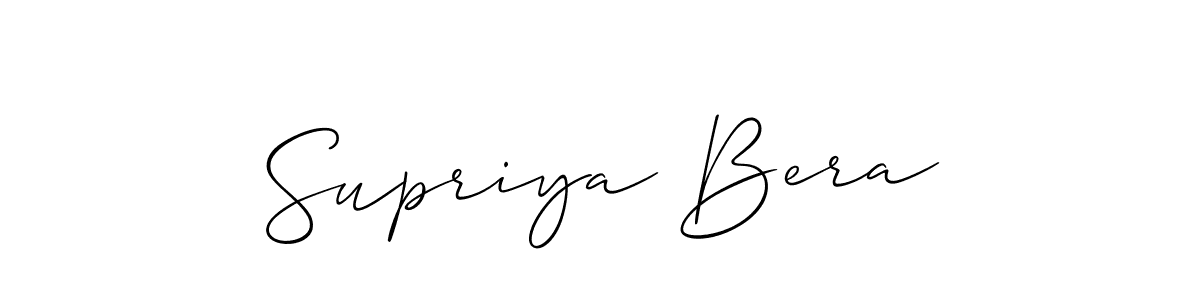 Make a beautiful signature design for name Supriya Bera. Use this online signature maker to create a handwritten signature for free. Supriya Bera signature style 2 images and pictures png