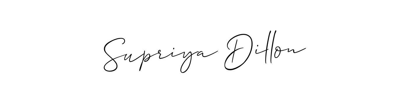 Best and Professional Signature Style for Supriya Dillon. Allison_Script Best Signature Style Collection. Supriya Dillon signature style 2 images and pictures png