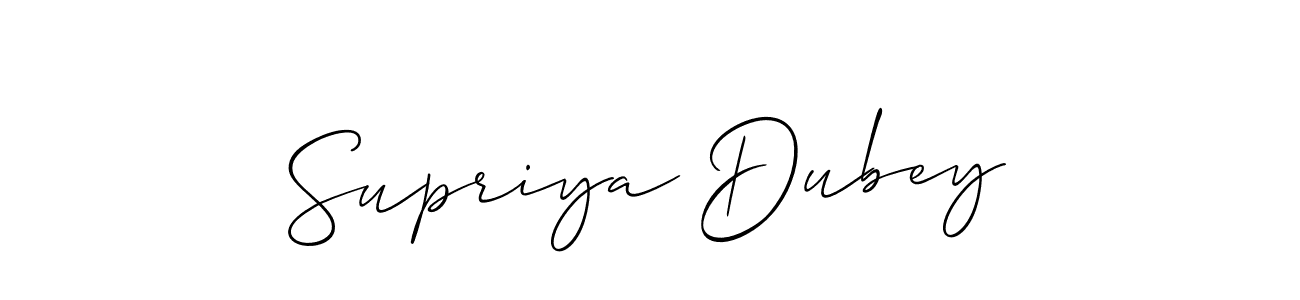 if you are searching for the best signature style for your name Supriya Dubey. so please give up your signature search. here we have designed multiple signature styles  using Allison_Script. Supriya Dubey signature style 2 images and pictures png