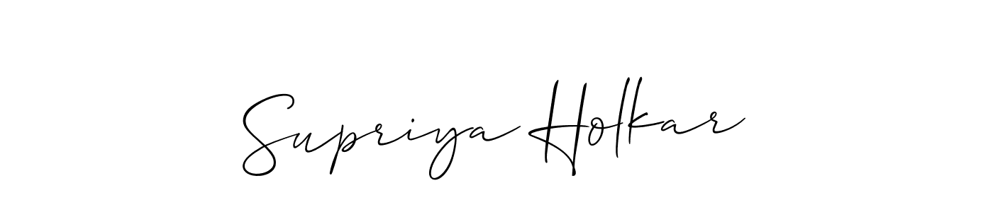 Similarly Allison_Script is the best handwritten signature design. Signature creator online .You can use it as an online autograph creator for name Supriya Holkar. Supriya Holkar signature style 2 images and pictures png