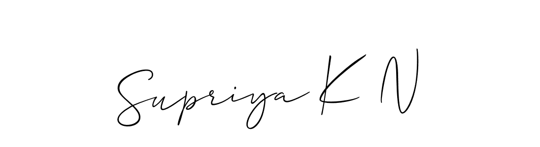 Here are the top 10 professional signature styles for the name Supriya K N. These are the best autograph styles you can use for your name. Supriya K N signature style 2 images and pictures png