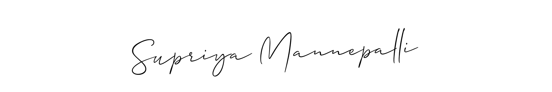 Make a beautiful signature design for name Supriya Mannepalli. Use this online signature maker to create a handwritten signature for free. Supriya Mannepalli signature style 2 images and pictures png