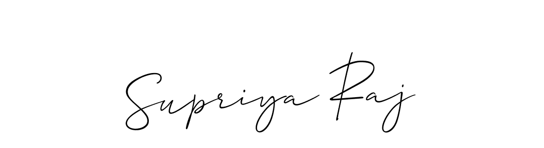 Also You can easily find your signature by using the search form. We will create Supriya Raj name handwritten signature images for you free of cost using Allison_Script sign style. Supriya Raj signature style 2 images and pictures png