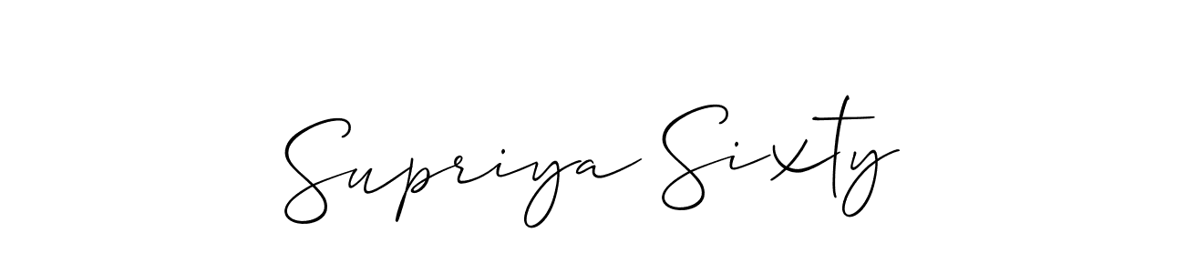 Make a short Supriya Sixty signature style. Manage your documents anywhere anytime using Allison_Script. Create and add eSignatures, submit forms, share and send files easily. Supriya Sixty signature style 2 images and pictures png