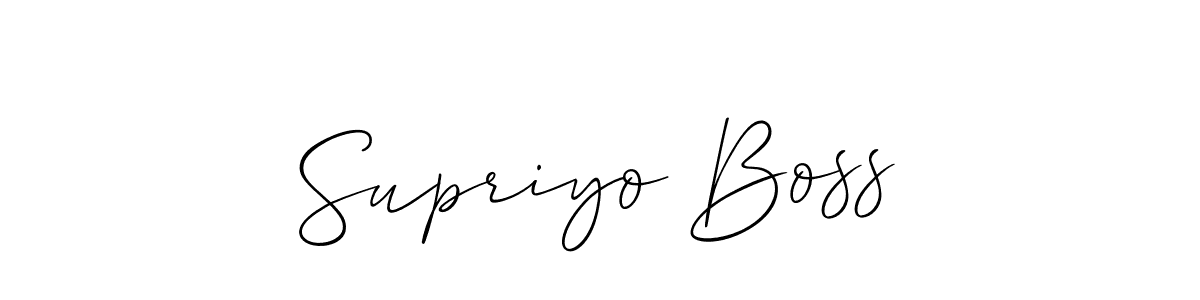 Best and Professional Signature Style for Supriyo Boss. Allison_Script Best Signature Style Collection. Supriyo Boss signature style 2 images and pictures png