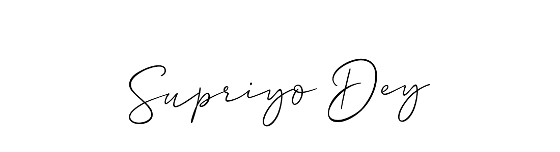 Similarly Allison_Script is the best handwritten signature design. Signature creator online .You can use it as an online autograph creator for name Supriyo Dey. Supriyo Dey signature style 2 images and pictures png