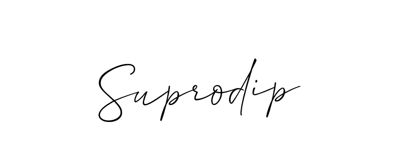 Create a beautiful signature design for name Suprodip. With this signature (Allison_Script) fonts, you can make a handwritten signature for free. Suprodip signature style 2 images and pictures png