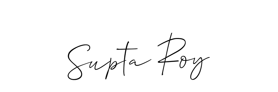 Design your own signature with our free online signature maker. With this signature software, you can create a handwritten (Allison_Script) signature for name Supta Roy. Supta Roy signature style 2 images and pictures png