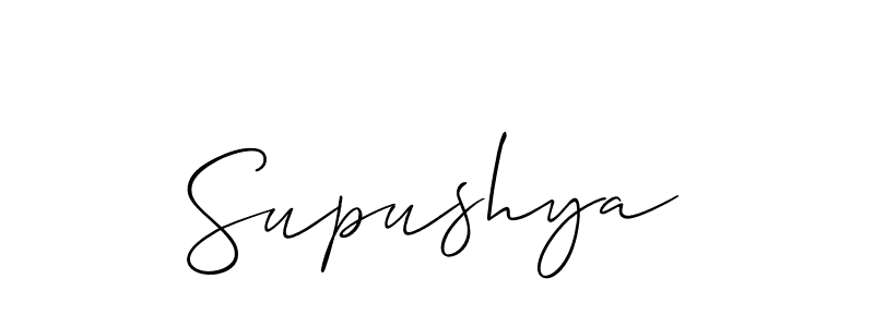 Best and Professional Signature Style for Supushya. Allison_Script Best Signature Style Collection. Supushya signature style 2 images and pictures png