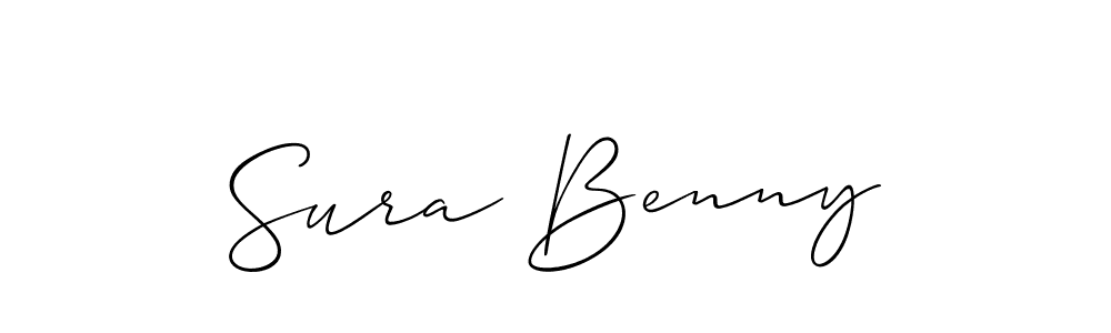 Check out images of Autograph of Sura Benny name. Actor Sura Benny Signature Style. Allison_Script is a professional sign style online. Sura Benny signature style 2 images and pictures png