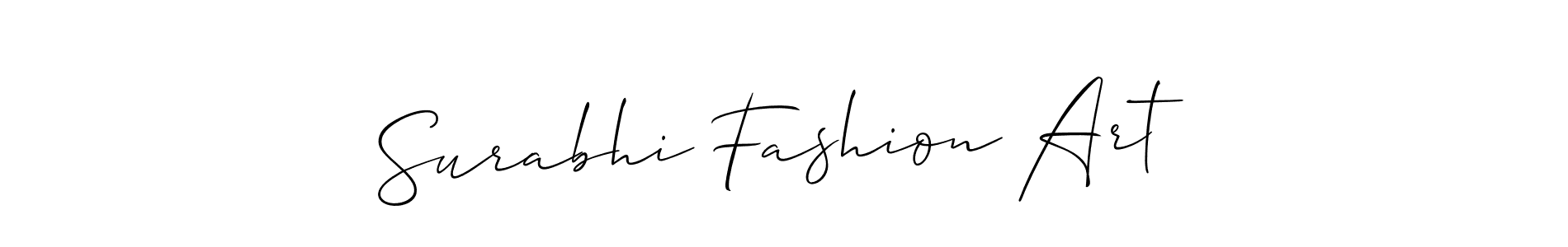 How to make Surabhi Fashion Art signature? Allison_Script is a professional autograph style. Create handwritten signature for Surabhi Fashion Art name. Surabhi Fashion Art signature style 2 images and pictures png