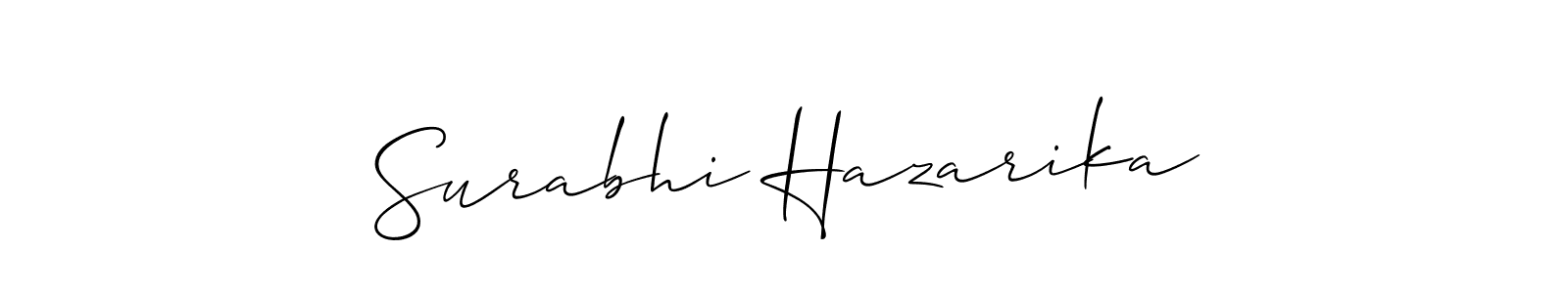 Surabhi Hazarika stylish signature style. Best Handwritten Sign (Allison_Script) for my name. Handwritten Signature Collection Ideas for my name Surabhi Hazarika. Surabhi Hazarika signature style 2 images and pictures png