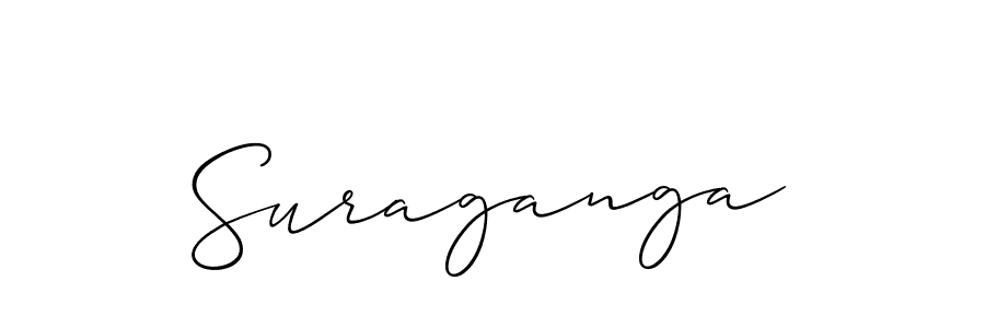 How to Draw Suraganga signature style? Allison_Script is a latest design signature styles for name Suraganga. Suraganga signature style 2 images and pictures png