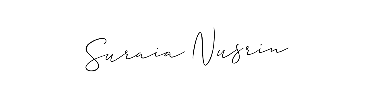 Check out images of Autograph of Suraia Nusrin name. Actor Suraia Nusrin Signature Style. Allison_Script is a professional sign style online. Suraia Nusrin signature style 2 images and pictures png