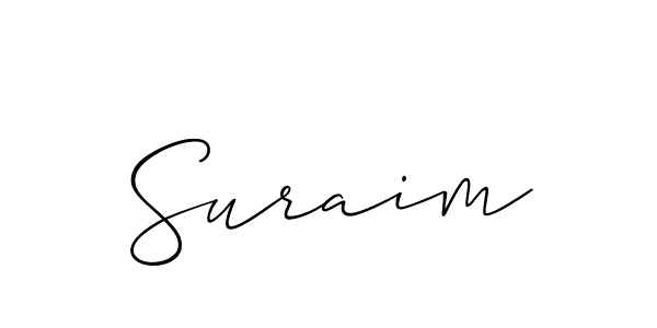 How to make Suraim signature? Allison_Script is a professional autograph style. Create handwritten signature for Suraim name. Suraim signature style 2 images and pictures png