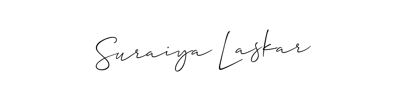 This is the best signature style for the Suraiya Laskar name. Also you like these signature font (Allison_Script). Mix name signature. Suraiya Laskar signature style 2 images and pictures png