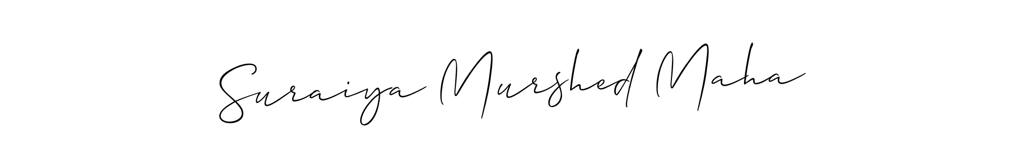 Similarly Allison_Script is the best handwritten signature design. Signature creator online .You can use it as an online autograph creator for name Suraiya Murshed Maha. Suraiya Murshed Maha signature style 2 images and pictures png