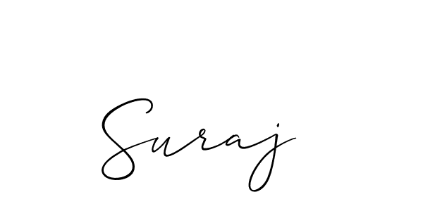 Use a signature maker to create a handwritten signature online. With this signature software, you can design (Allison_Script) your own signature for name Suraj . Suraj  signature style 2 images and pictures png