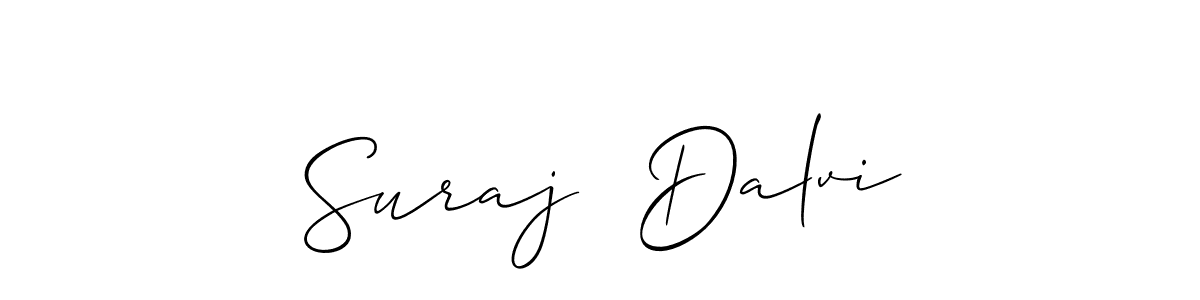Make a short Suraj  Dalvi signature style. Manage your documents anywhere anytime using Allison_Script. Create and add eSignatures, submit forms, share and send files easily. Suraj  Dalvi signature style 2 images and pictures png