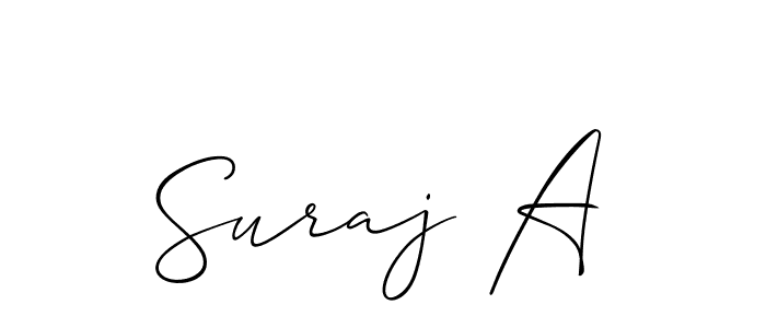 Allison_Script is a professional signature style that is perfect for those who want to add a touch of class to their signature. It is also a great choice for those who want to make their signature more unique. Get Suraj A name to fancy signature for free. Suraj A signature style 2 images and pictures png