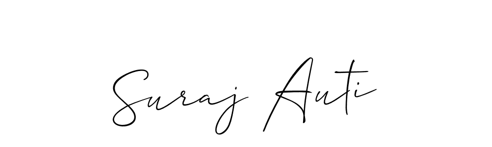 Suraj Auti stylish signature style. Best Handwritten Sign (Allison_Script) for my name. Handwritten Signature Collection Ideas for my name Suraj Auti. Suraj Auti signature style 2 images and pictures png