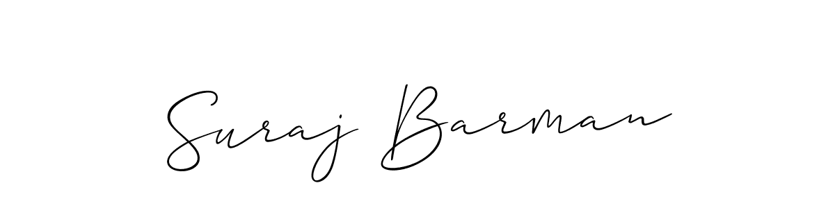 Also You can easily find your signature by using the search form. We will create Suraj Barman name handwritten signature images for you free of cost using Allison_Script sign style. Suraj Barman signature style 2 images and pictures png