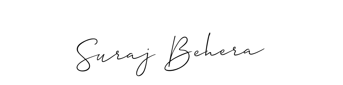 Create a beautiful signature design for name Suraj Behera. With this signature (Allison_Script) fonts, you can make a handwritten signature for free. Suraj Behera signature style 2 images and pictures png