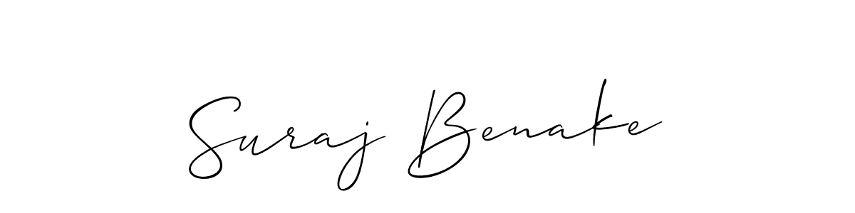 Make a short Suraj Benake signature style. Manage your documents anywhere anytime using Allison_Script. Create and add eSignatures, submit forms, share and send files easily. Suraj Benake signature style 2 images and pictures png
