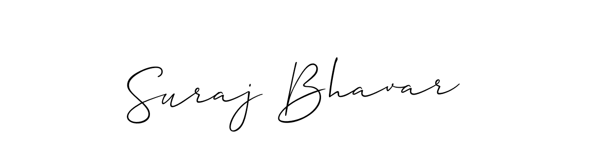 Also we have Suraj Bhavar name is the best signature style. Create professional handwritten signature collection using Allison_Script autograph style. Suraj Bhavar signature style 2 images and pictures png