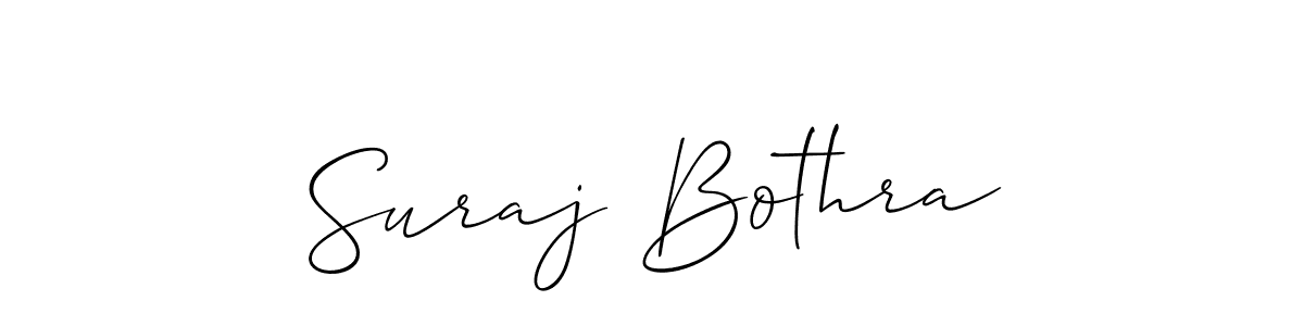 It looks lik you need a new signature style for name Suraj Bothra. Design unique handwritten (Allison_Script) signature with our free signature maker in just a few clicks. Suraj Bothra signature style 2 images and pictures png