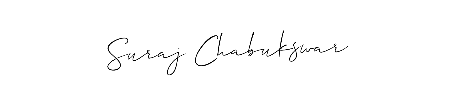 Make a beautiful signature design for name Suraj Chabukswar. Use this online signature maker to create a handwritten signature for free. Suraj Chabukswar signature style 2 images and pictures png