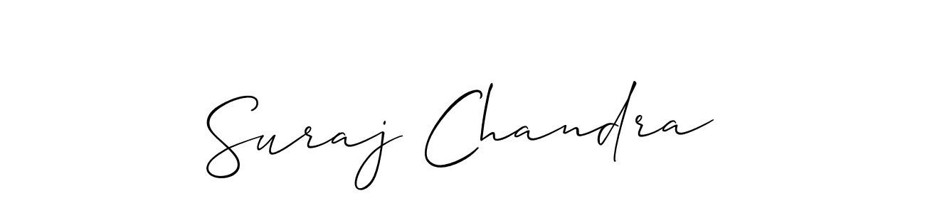 Suraj Chandra stylish signature style. Best Handwritten Sign (Allison_Script) for my name. Handwritten Signature Collection Ideas for my name Suraj Chandra. Suraj Chandra signature style 2 images and pictures png