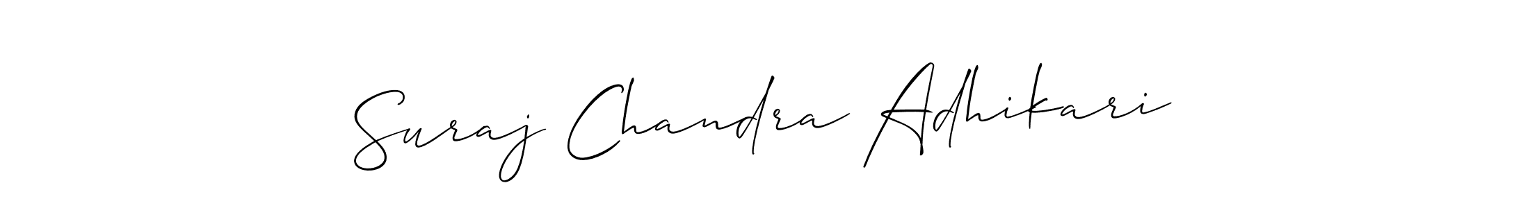 You can use this online signature creator to create a handwritten signature for the name Suraj Chandra Adhikari. This is the best online autograph maker. Suraj Chandra Adhikari signature style 2 images and pictures png
