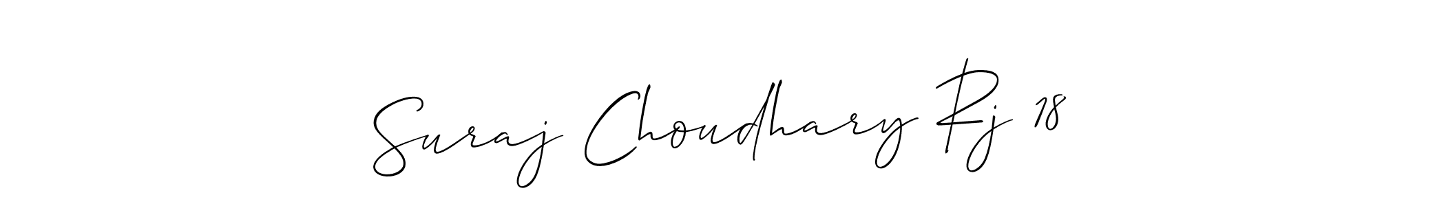 It looks lik you need a new signature style for name Suraj Choudhary Rj 18. Design unique handwritten (Allison_Script) signature with our free signature maker in just a few clicks. Suraj Choudhary Rj 18 signature style 2 images and pictures png