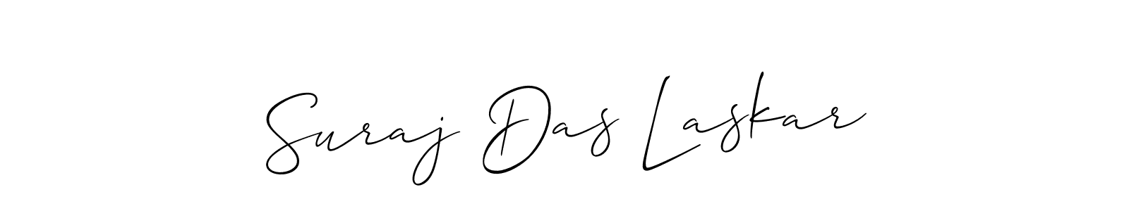 Make a beautiful signature design for name Suraj Das Laskar. With this signature (Allison_Script) style, you can create a handwritten signature for free. Suraj Das Laskar signature style 2 images and pictures png