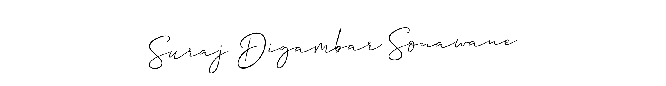 Create a beautiful signature design for name Suraj Digambar Sonawane. With this signature (Allison_Script) fonts, you can make a handwritten signature for free. Suraj Digambar Sonawane signature style 2 images and pictures png